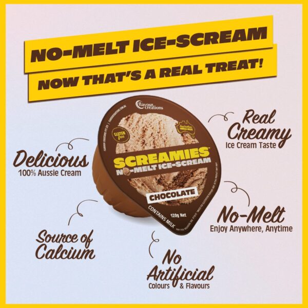 SCREAMIES Chocolate No-Melt Ice-Scream - Image 3