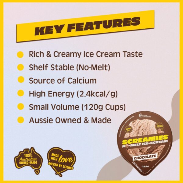 SCREAMIES Chocolate No-Melt Ice-Scream - Image 4