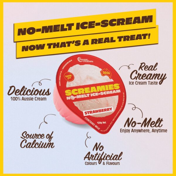 SCREAMIES Strawberry No-Melt Ice-Scream - Image 3